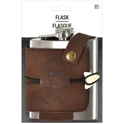 Pirate-Themed Stainless Steel Belt Flask – 6 Oz Capacity 1