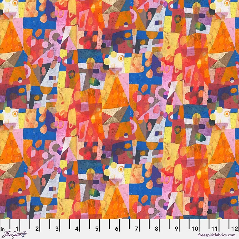 Prism Geometric Print In Mixed-Hue Fabric | Colori Collection 1