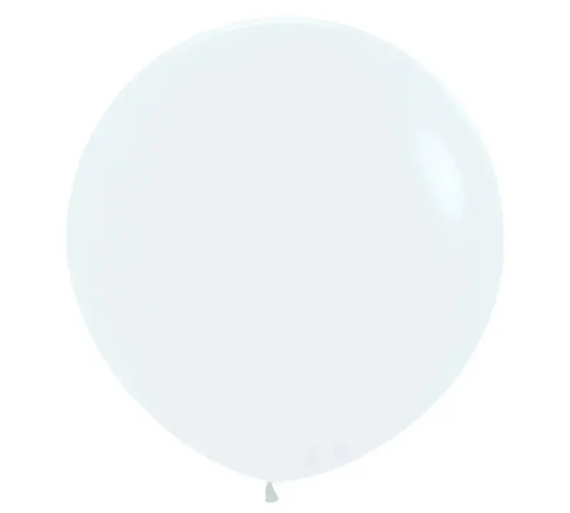 Pure White 36-Inch Latex Balloons – Elegant Sempertex Pack (2 Count) 1