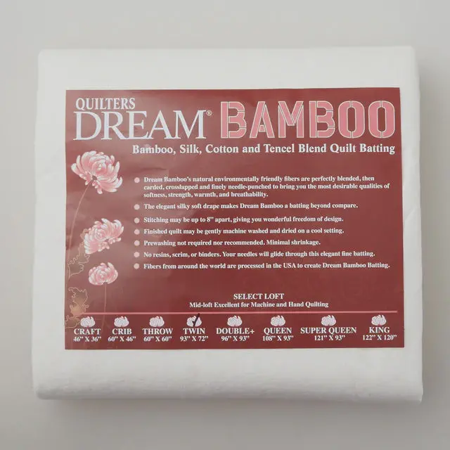 Quilters Dream Bamboo Batting For Twin-Size Quilts – 93 In X 72 In 1