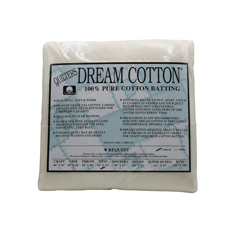 Quilters Dream Natural Cotton Batting For Twin-Size Quilts – 93 In X 72 In 1