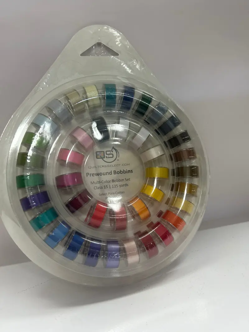 Quilters Select Premium Prewound Bobbins – 80 Weight, Multi-Color Assortment (135 Yards Each) 1
