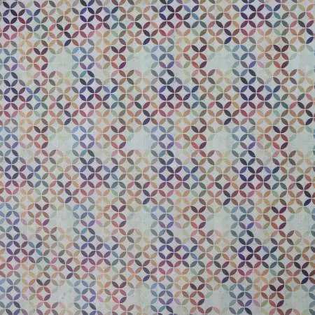 Retro Rainbow Art Cork Fabric – Half-Yard Cut By Sallie Tomato 1