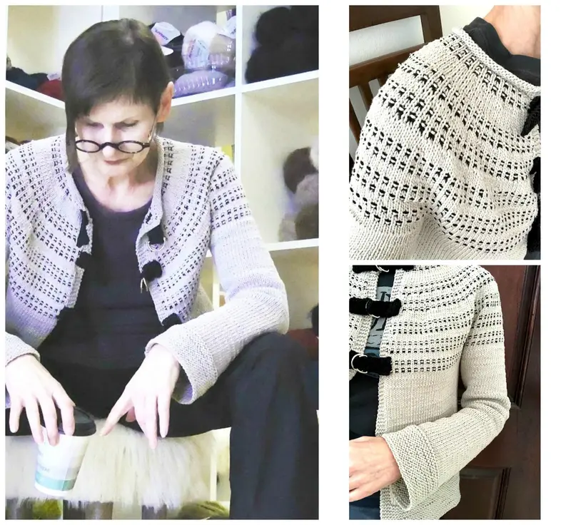 Rondo Open-Front Cardigan Knitting Pattern 1