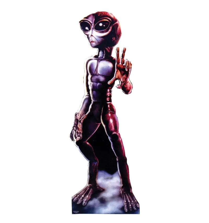 Roswell Alien Female Life-Size Cardboard Cutout – Custom Production, 10–14 Business Day Lead Time 1
