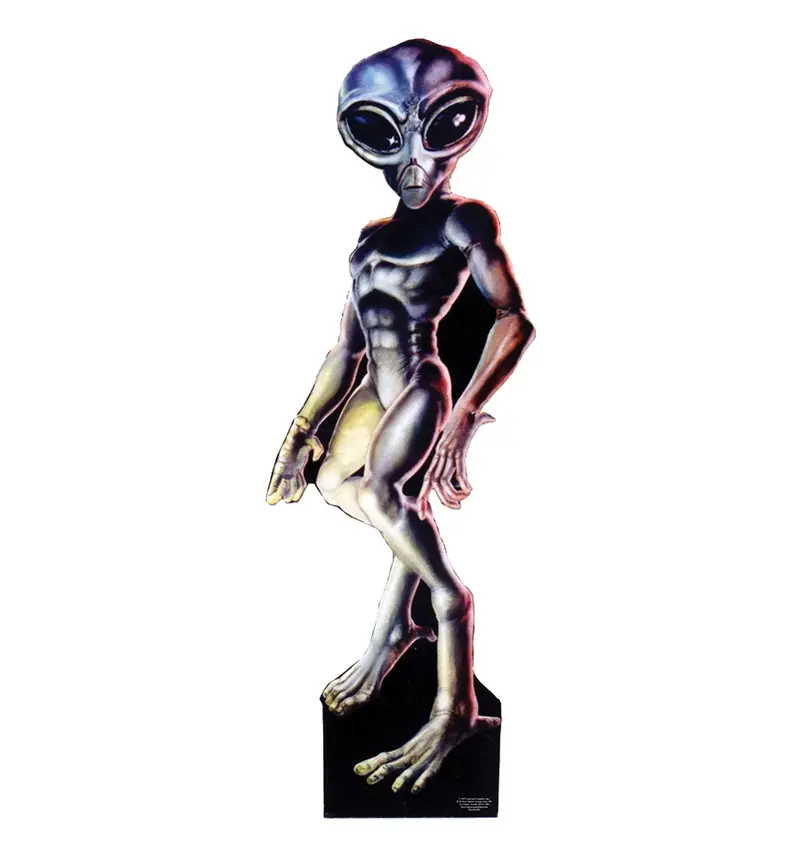 Roswell Alien Male Life-Size Cardboard Standup – Made-To-Order, Ships Within 10–14 Business Days 1