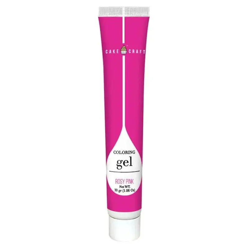 Rosy Pink Delicate Coloring Gel – 1-Ounce Soft Pastel Baking Essential 1