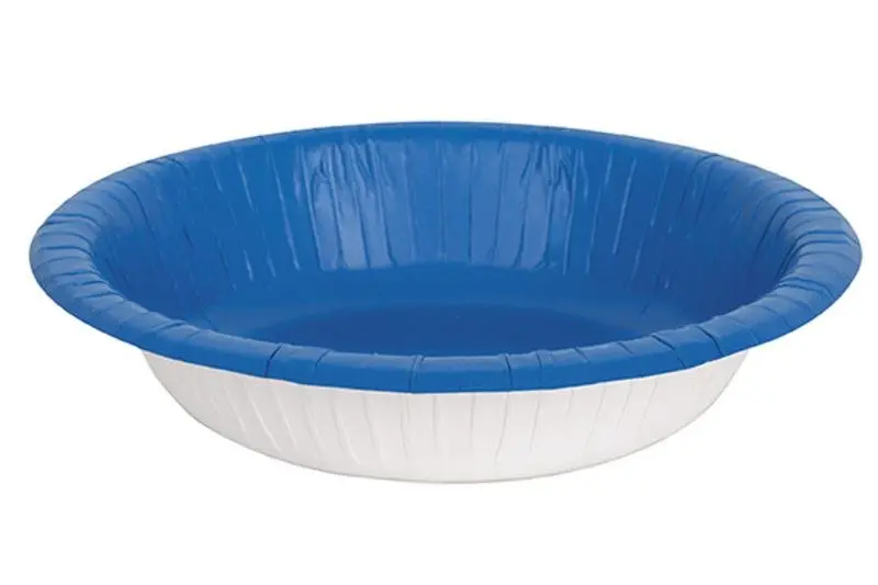 Royal Blue Disposable Paper Bowls – 20-Piece Set 1