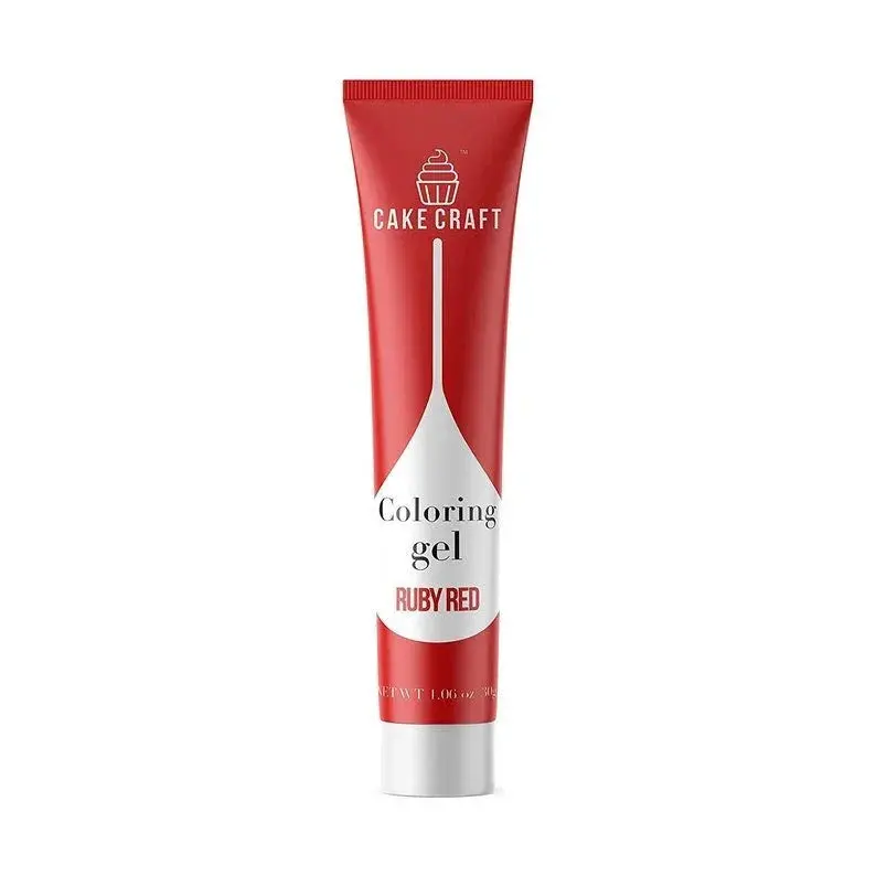 Ruby Red Bold Coloring Gel – 1-Ounce Satin-Finish Baking Dye 1