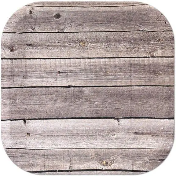 Rustic Cut Timber Square Paper Plates – 7 Inch, 8-Pack 1