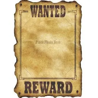 Rustic Western Wanted Poster – 12 X 18 Inches, Single Display 1
