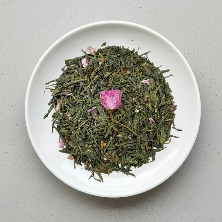Sakura Sencha: Fragrant Green Tea Blended With Candied Sakura Leaves – Chasandai 1
