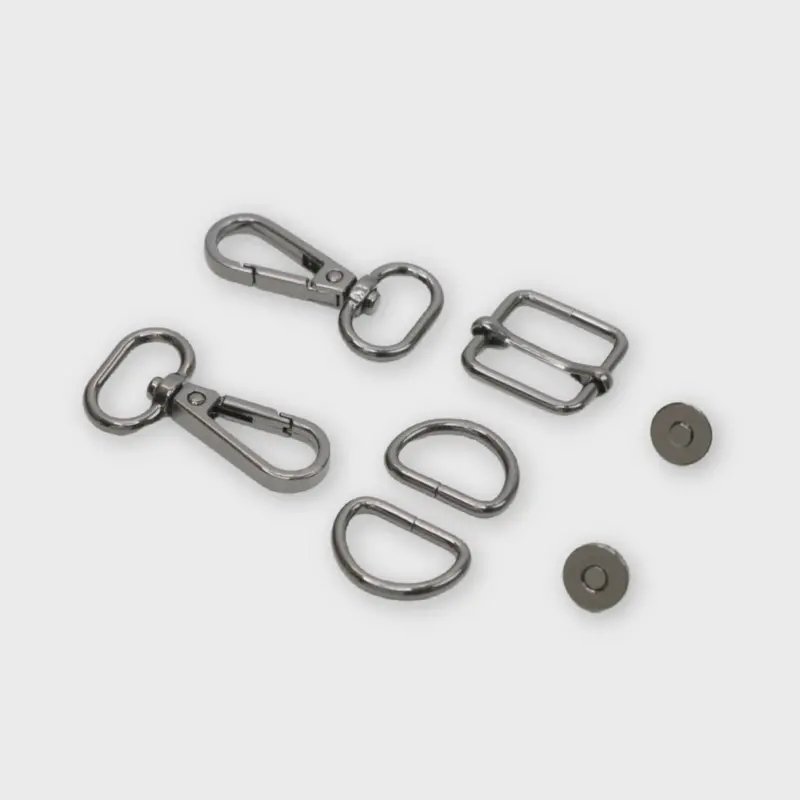 Sallie Tomato Level 4 Hardware Kit – 3/4" Gunmetal Finish 1