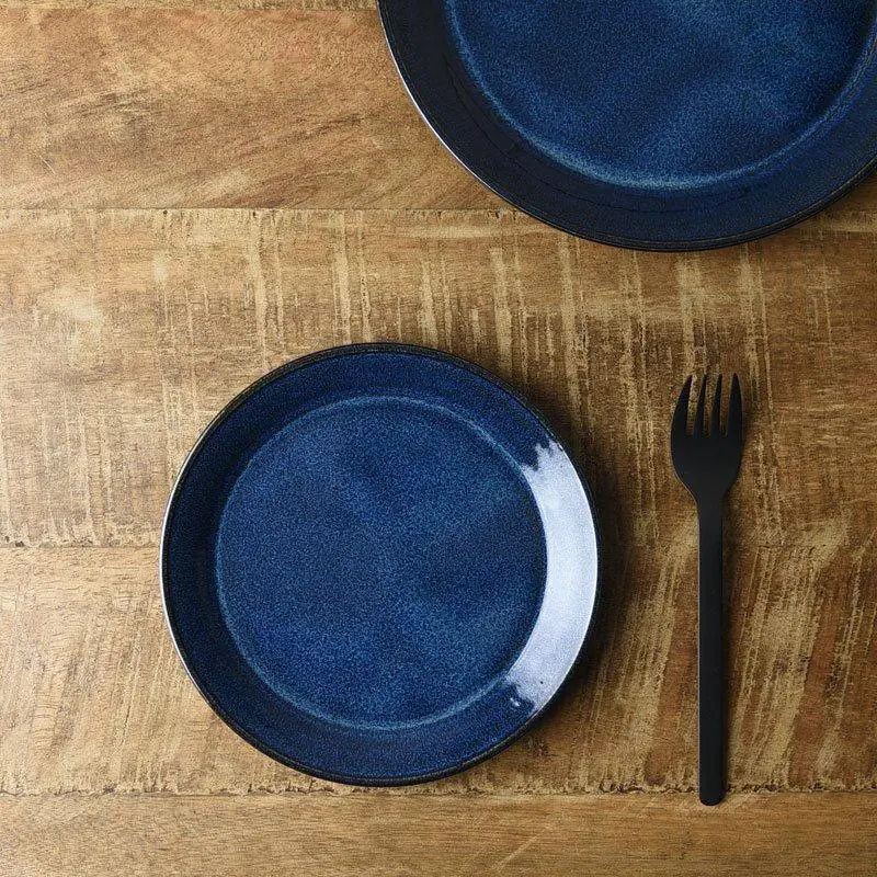 Scandinavian-Inspired Deep Blue 15 Cm Ceramic Plate 1