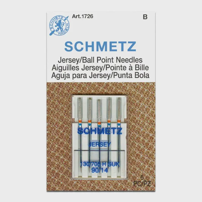 Schmetz Jersey/Ballpoint Sewing Needle – Size 90/14 (5-Pack) 1