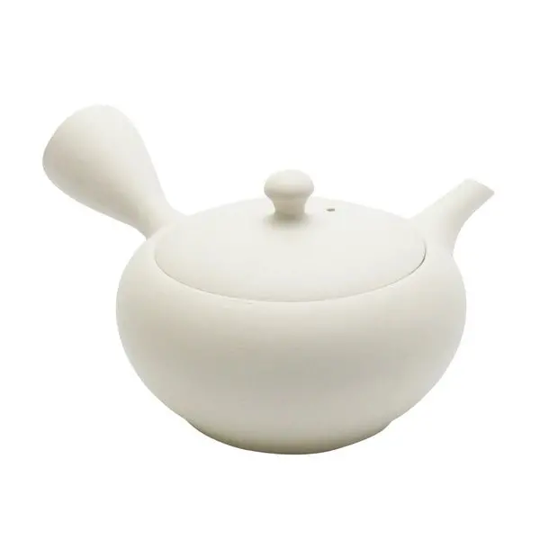 Shoko Kiln Clouds Taira Kyusu – Discontinued 300Ml Off-White Clay Teapot 1