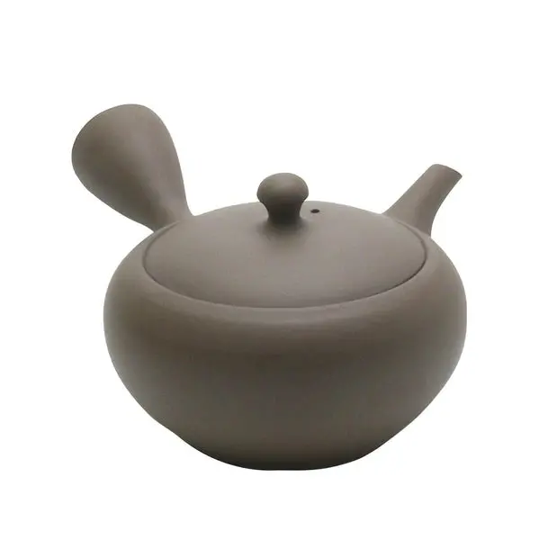 Shoko Kiln Earth Taira Kyusu – 300Ml Brown Clay Japanese Teapot 1
