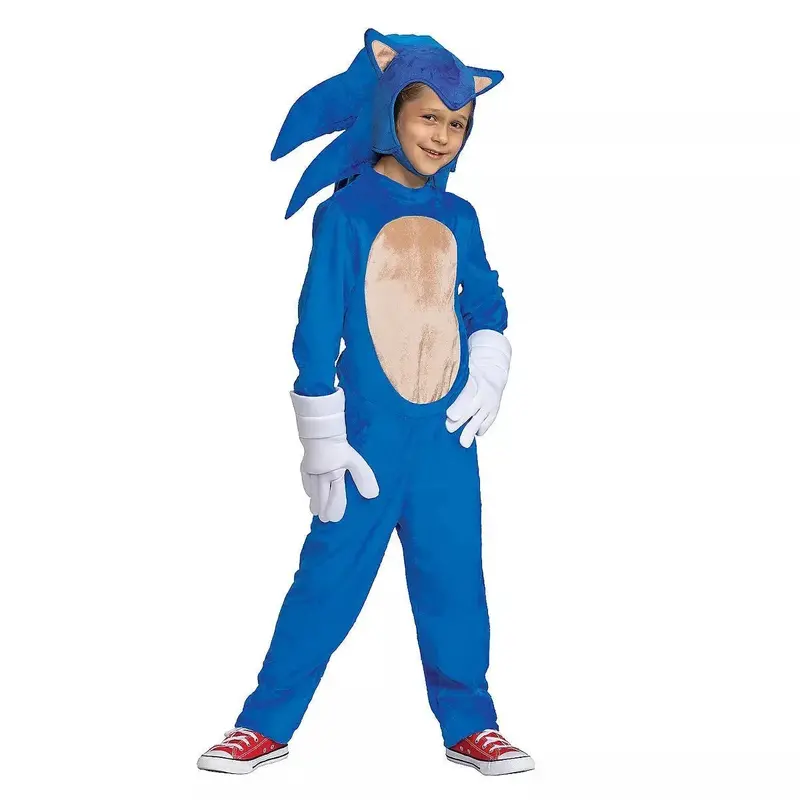Sonic The Hedgehog Child Costume – Blue Speedster Themed Outfit 1