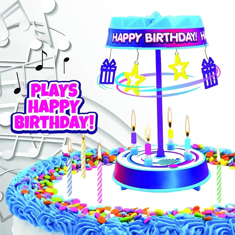 Spincredible Rotating Birthday Candle – Fun Animated Flame Effect 1