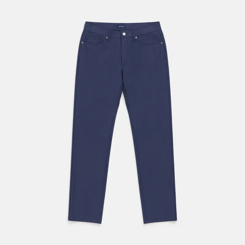 Stretch Canvas Five-Pocket Pant With Clean Lines 1