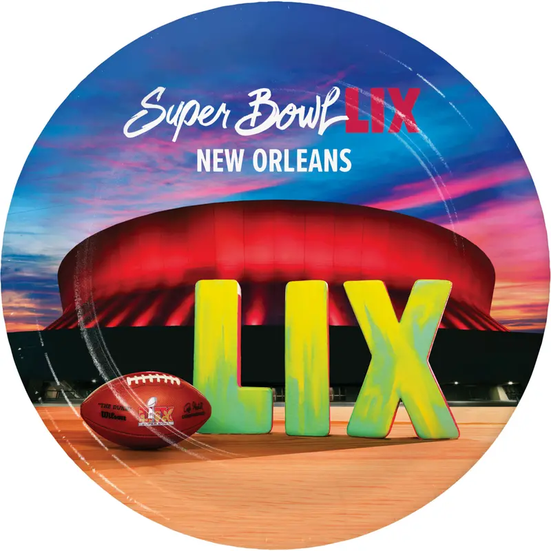 Super Bowl Lix New Orleans Paper Plates – Round Themed Disposable Dinnerware 1