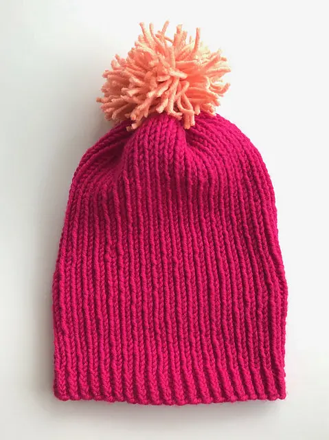 Swanky Slouchy Hat Knitting Pattern 1