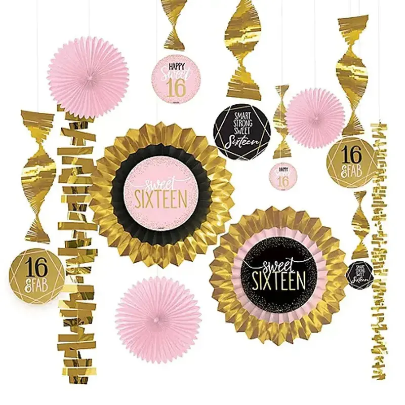Sweet Sixteen Hanging Decoration Kit – Complete Themed Set 1
