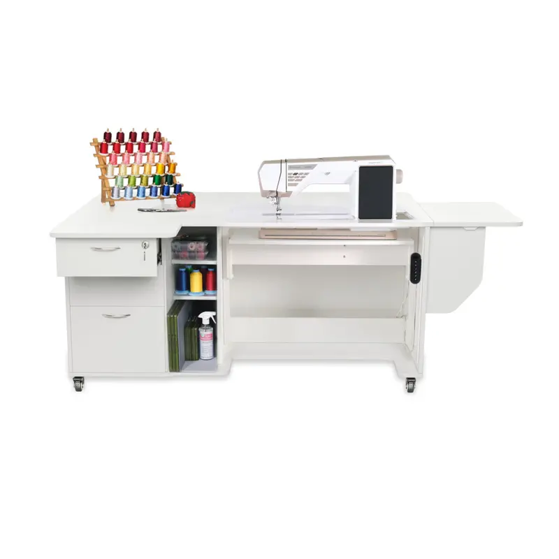 Sydney Lite Dual-Rail Electric Sewing Cabinet With Lift Mechanism 1