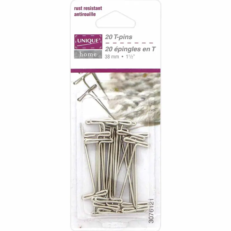T-Pins By Unique Home – 20-Pack Of 38Mm (1.5") Stainless Steel Pins 1
