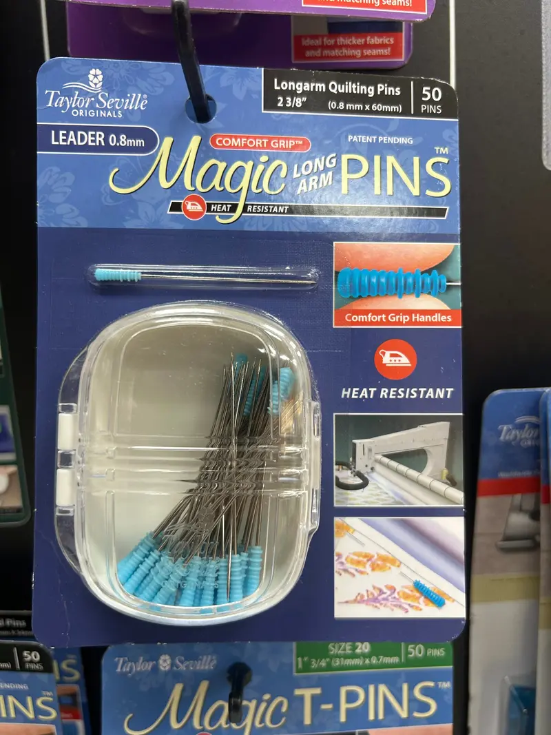 Taylor Seville Magic Pins – Long-Arm Leader Style, 2 3/8" (50-Pack) 1