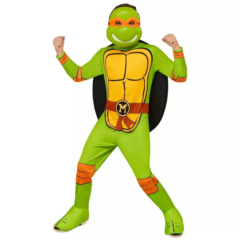 Teenage Mutant Ninja Turtles Michelangelo Kids' Costume – Fun Orange Bandana 1