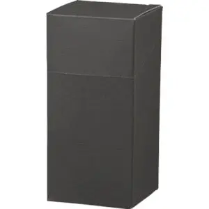 Textured Black Gift Box – 74 × 74 × 155 Mm Sleek Rigid Packaging 1