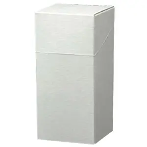 Textured White Gift Box – 74 × 74 × 155 Mm Minimalist Rigid Carton 1