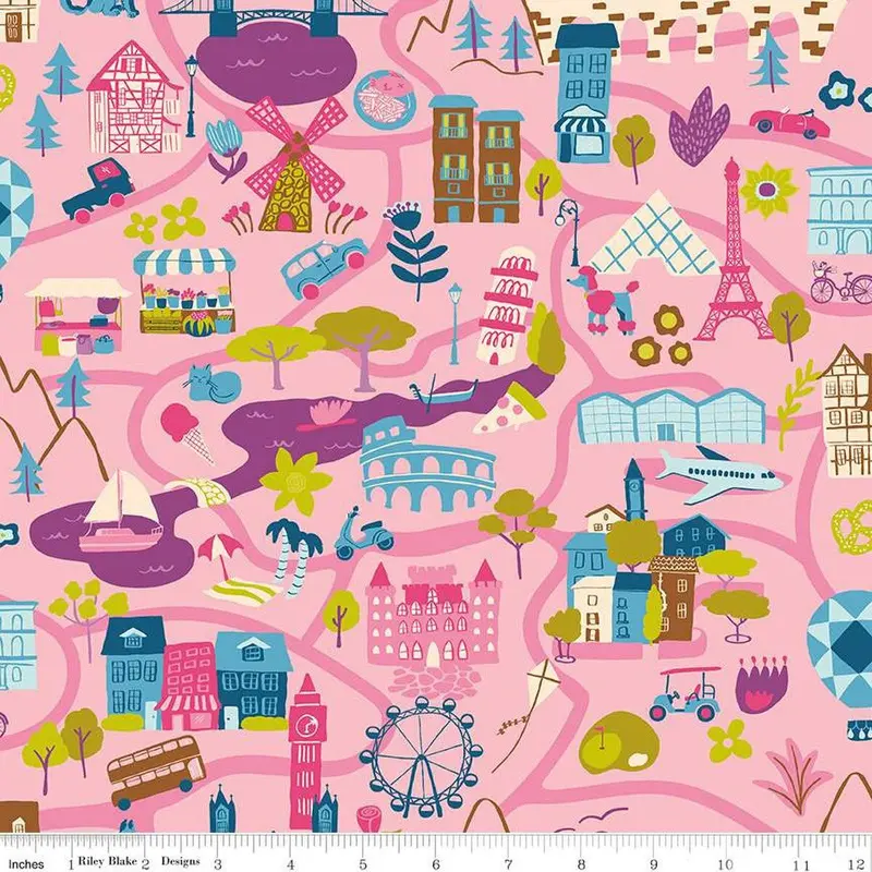 The Genesis Of A Journey It Takes A Village Fabric – Rose Tone 1