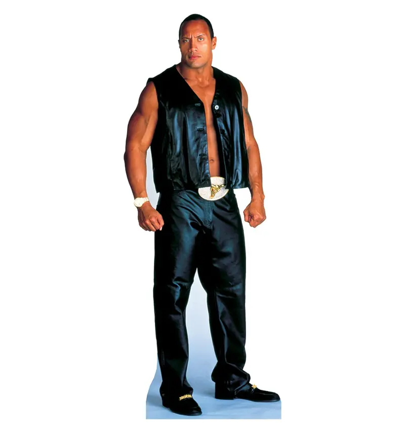 The Rock Wwe Life-Size Cardboard Cutout – Iconic Wrestler Replica, Custom-Built, 10–14 Business Days 1