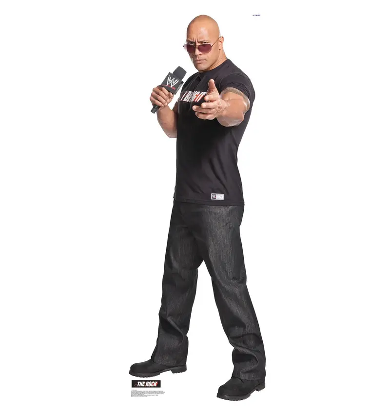 The Rock Wwe Life-Size Cardboard Cutout – Tailored To Order, Delivers In 10–14 Days 1