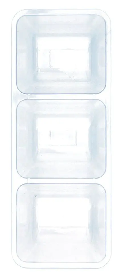 Three-Section Disposable Serving Tray – Compartmentalized Food Presentation Tray (1-Pack) 1