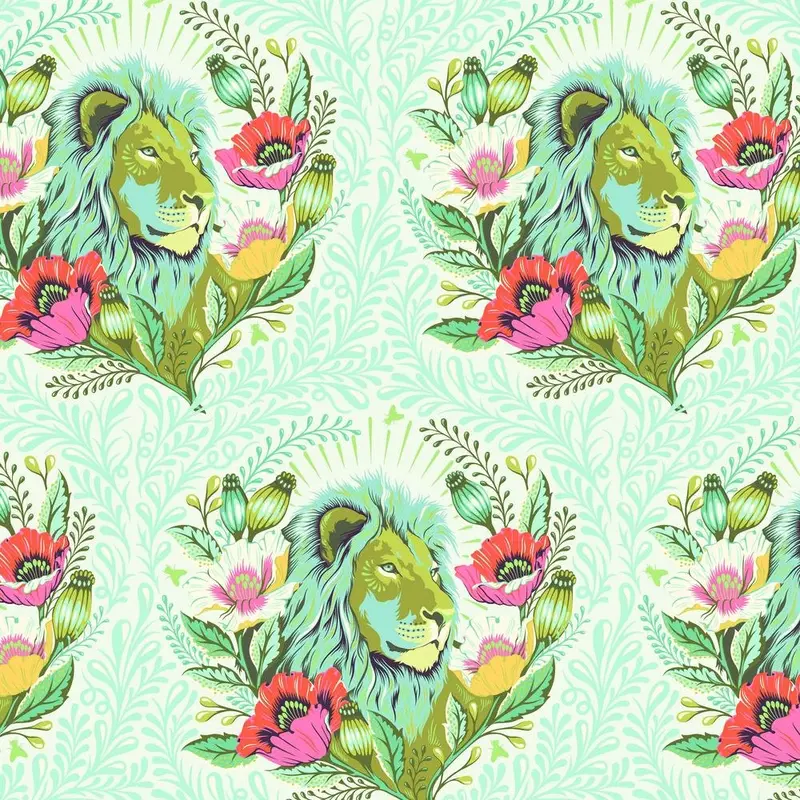 Tula Pink Everglow: Good Hair Day Karma Cotton Fabric 1