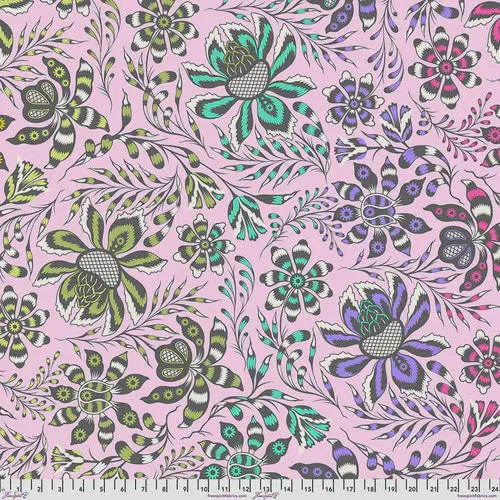 Tula Pink Roar Super Wild Vine Blush – Extra-Wide 108" Quilt Backing Fabric 1