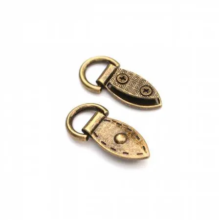 Two Antique-Finish Decorative Mini Strap Connectors – Sallie Tomato 1