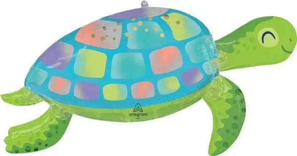Under The Sea Turtle Supershape Balloon – 38-Inch Ocean-Themed Foil 1