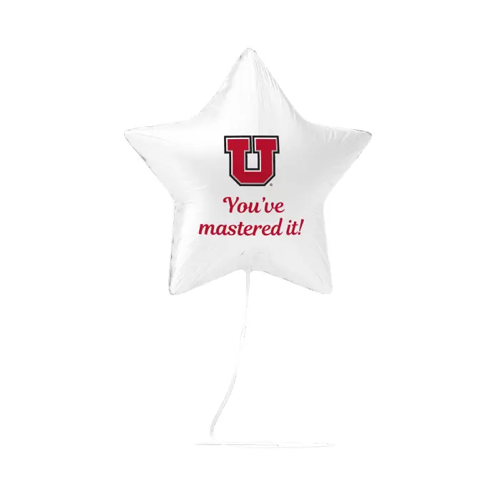 University Of Utah 'You'Ve Mastered It' Foil Balloon – 17 Inch (Min. Order: 4) 1