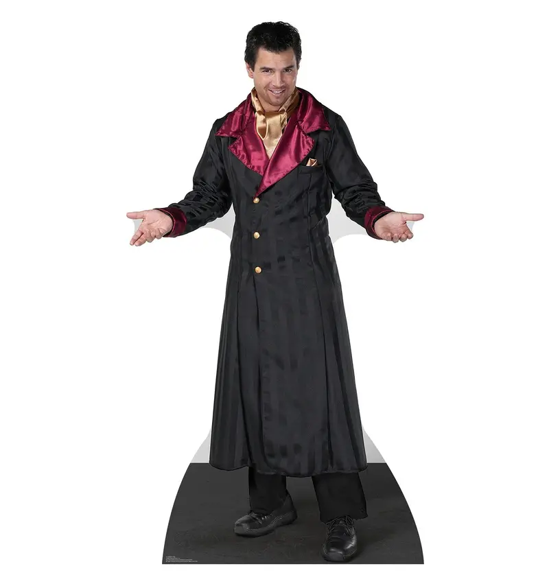 Vampire In Formal Coat Full-Height Cardboard Cutout – Gothic Design, Custom Printed, 10–14 Business Days 1