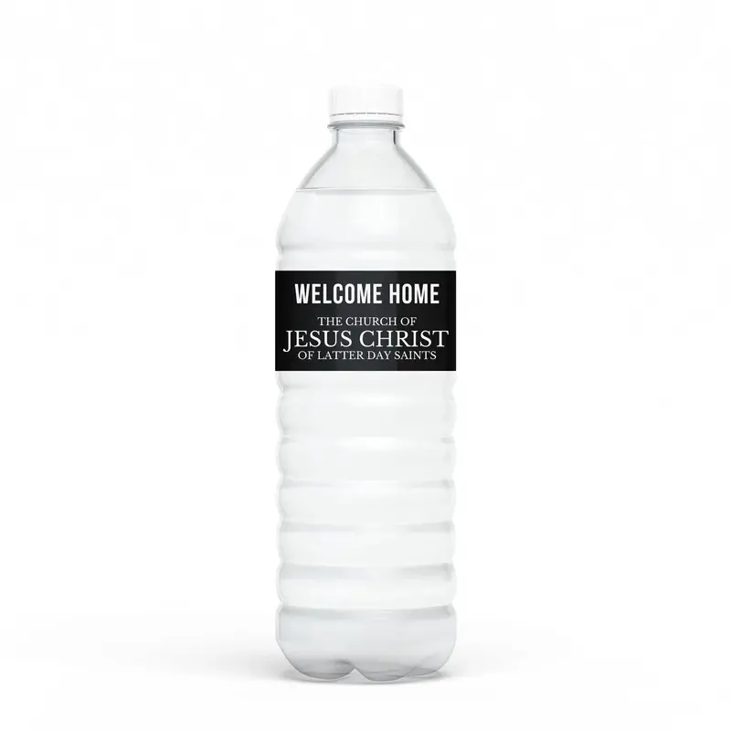 'Welcome Home, Missionary' Water Bottle Labels – 12-Pack 1