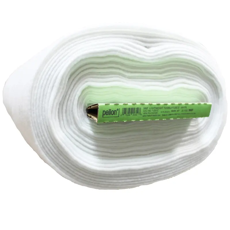 White Lightweight Fusible Fleece Fabric – 45-Inch Width, 20-Yard Roll (Style #986Fp) 1