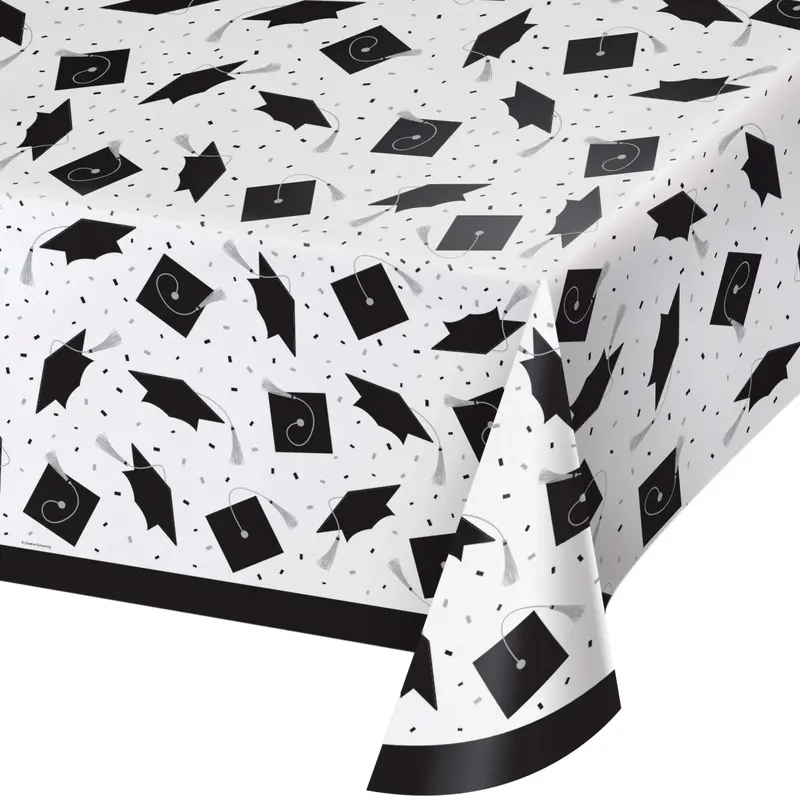 White Plastic School Spirit Table Cover – Single Unit 1