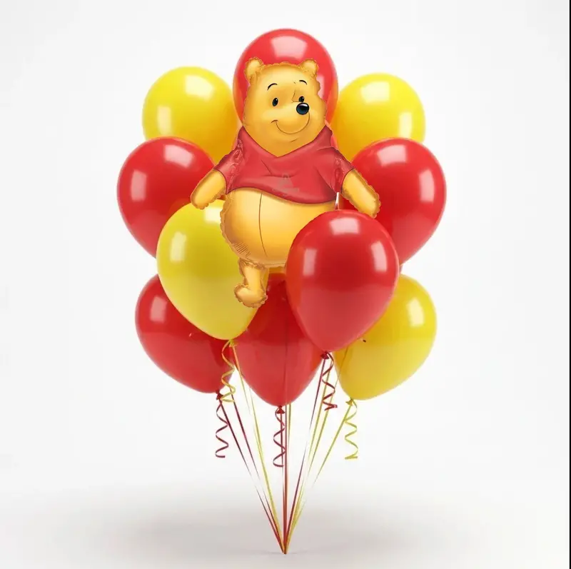 Winnie The Pooh Themed Balloon Bouquet – Cute Cartoon Celebration Set 1