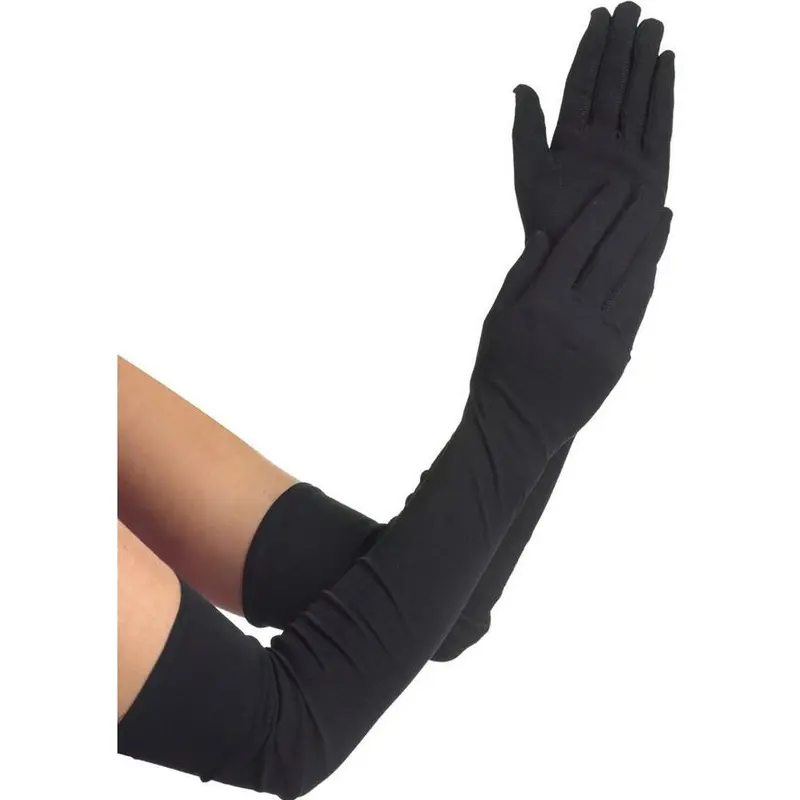 Women'S Elegant Long Black Gloves | Adult Size Pair 1