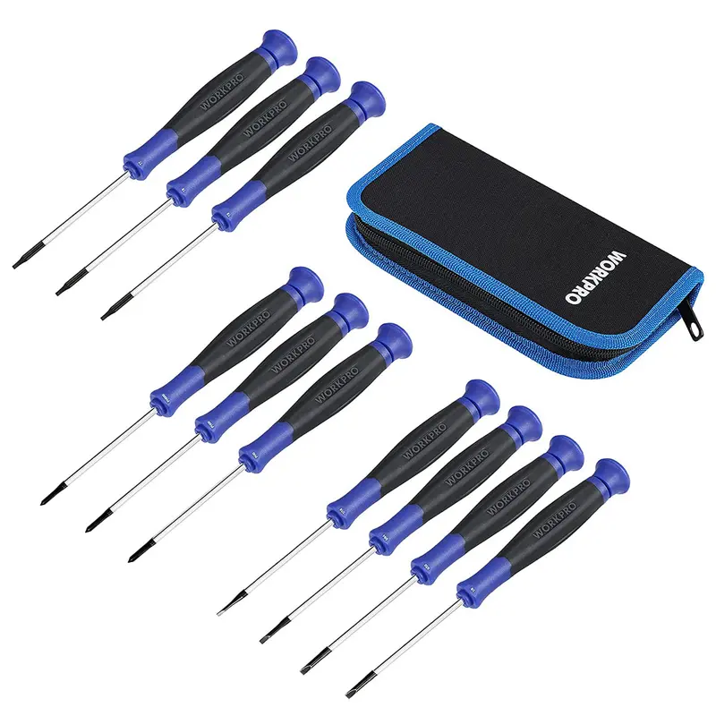 Workpro 10-Piece Precision Micro Screwdriver Set With Compact Carry Pouch 1