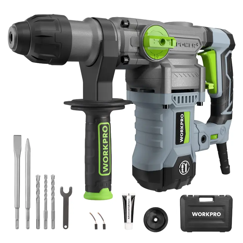 Workpro 12.5A Heavy-Duty Sds-Plus Rotary Hammer Drill – Corded Professional Grade 1